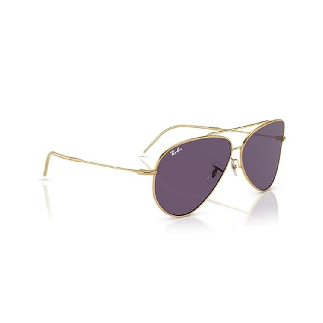Ray-Ban Aviator Reverse R0101S Sunglasses 001/1A - Gold - Violet Unisex Pilot