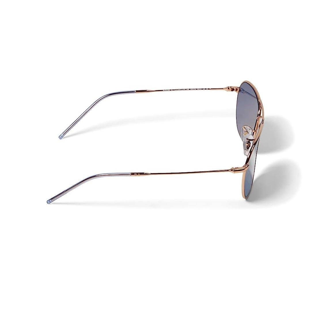Ray-Ban Caravan Reverse R0102S Sunglasses 92023A - Gold - Blue Unisex Square