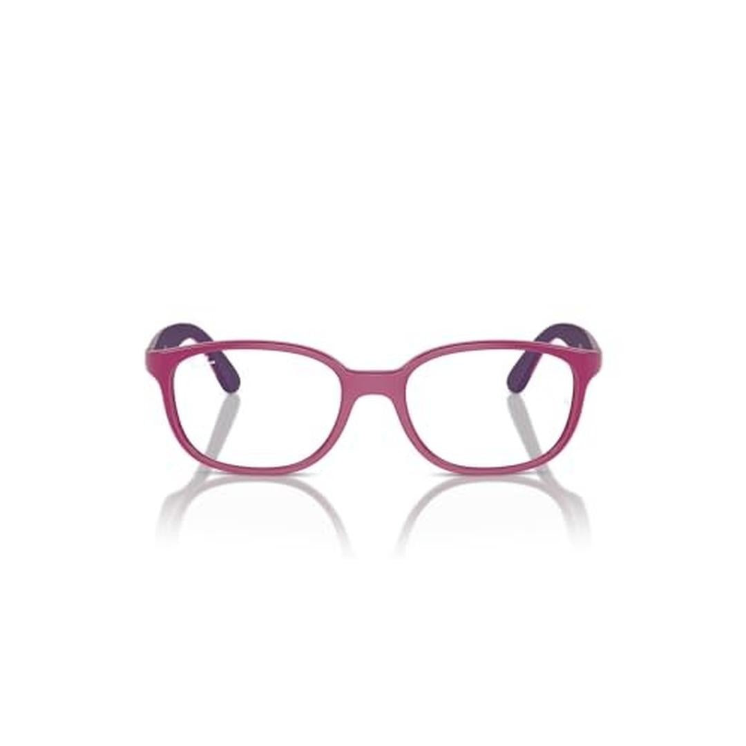 Ray-Ban Junior RY1632 Round Prescription Eyewear Frames, Fuchsia on Rubber Violet/Demo Lens, 48 Mm