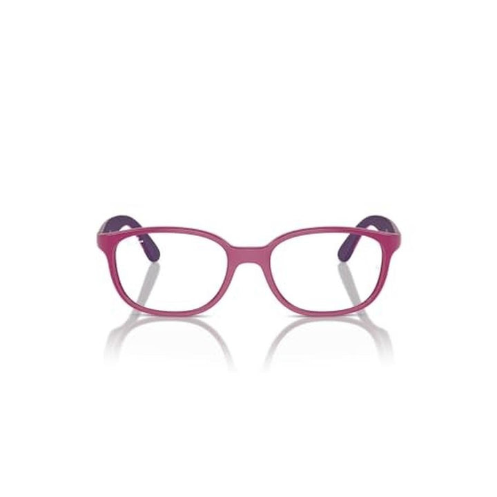 Ray-Ban Junior RY1632 Round Prescription Eyewear Frames, Fuchsia on Rubber Violet/Demo Lens, 48 Mm