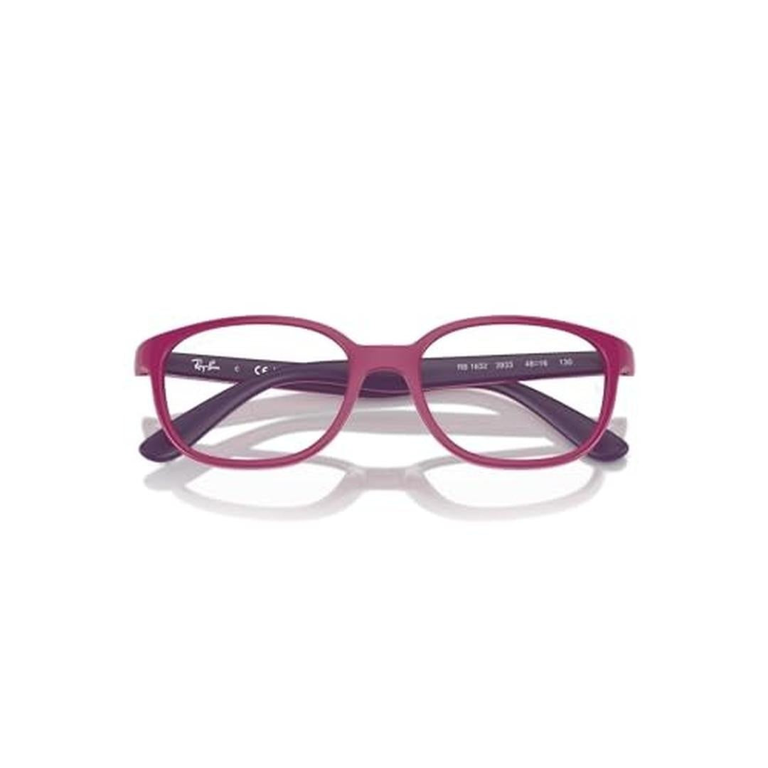 Ray-Ban Junior RY1632 Round Prescription Eyewear Frames, Fuchsia on Rubber Violet/Demo Lens, 48 Mm