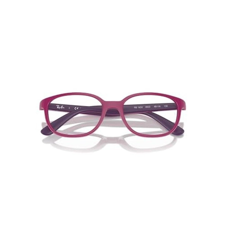 Ray-Ban Junior RY1632 Round Prescription Eyewear Frames, Fuchsia on Rubber Violet/Demo Lens, 48 Mm