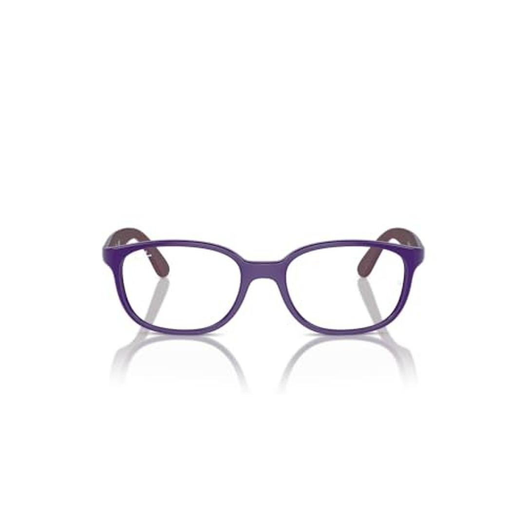Ray-Ban Junior RY1632 Round Prescription Eyewear Frames, Violet on Rubber Bordeaux/Demo Lens, 48 Mm