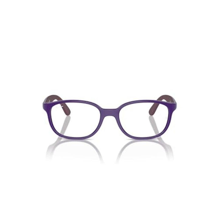 Ray-Ban Junior RY1632 Round Prescription Eyewear Frames, Violet on Rubber Bordeaux/Demo Lens, 48 Mm