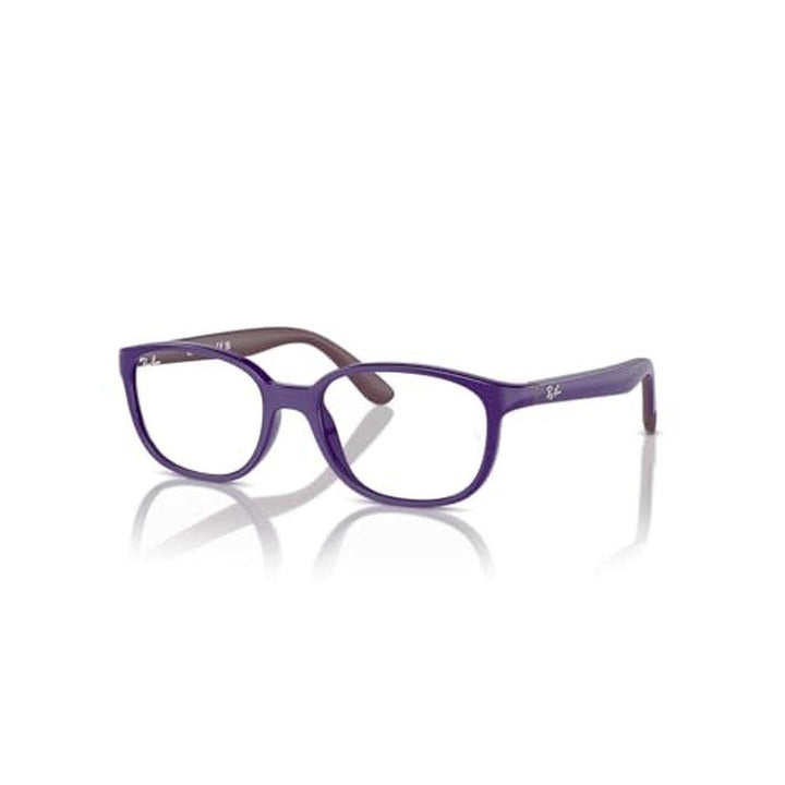 Ray-Ban Junior RY1632 Round Prescription Eyewear Frames, Violet on Rubber Bordeaux/Demo Lens, 48 Mm