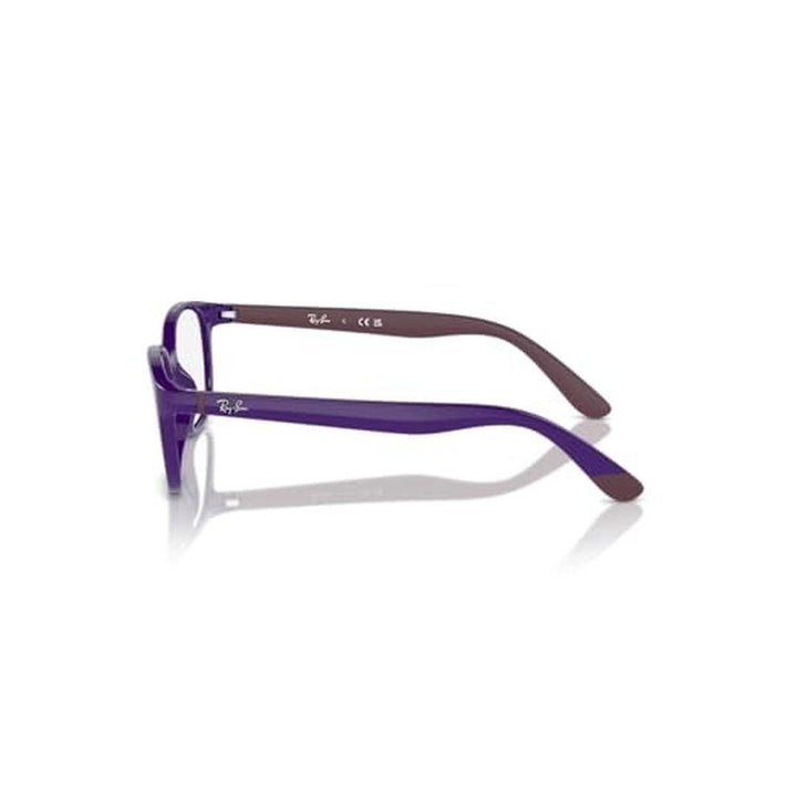 Ray-Ban Junior RY1632 Round Prescription Eyewear Frames, Violet on Rubber Bordeaux/Demo Lens, 48 Mm