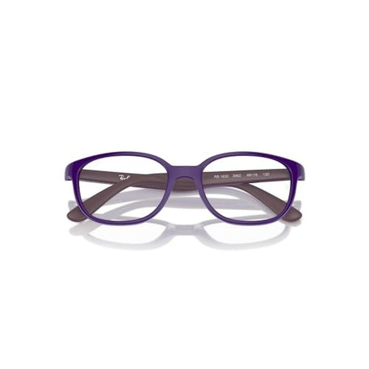Ray-Ban Junior RY1632 Round Prescription Eyewear Frames, Violet on Rubber Bordeaux/Demo Lens, 48 Mm