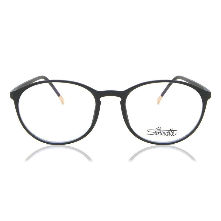 نظارة Silhouette SPX Illusion 2940 9030 للرجال لون أسود مقاس 51 - عدسات مجانية - تأمين HSA/FSA - متوفرة مع حجب الضوء الأزرق