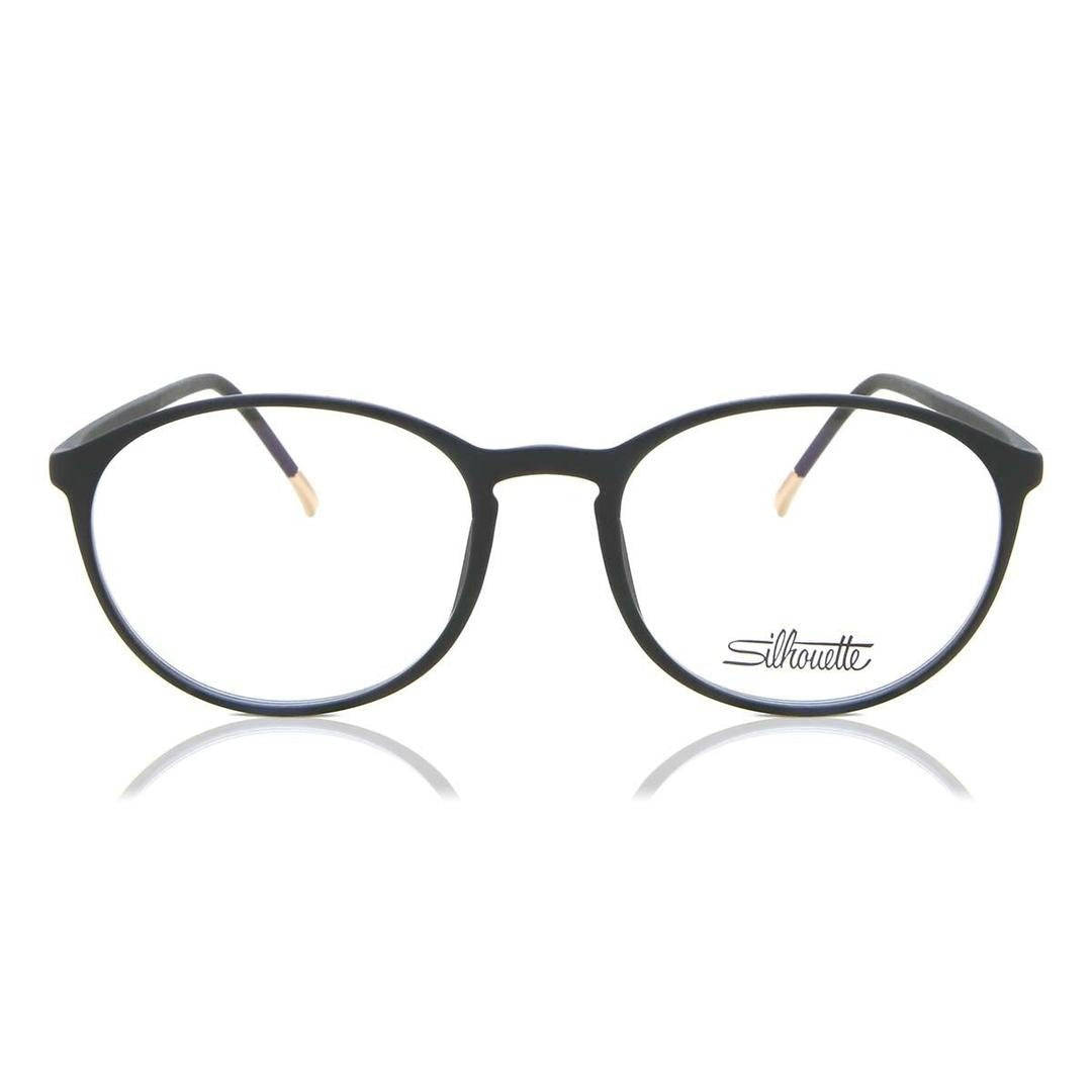 نظارة Silhouette SPX Illusion 2940 9030 للرجال لون أسود مقاس 51 - عدسات مجانية - تأمين HSA/FSA - متوفرة مع حجب الضوء الأزرق