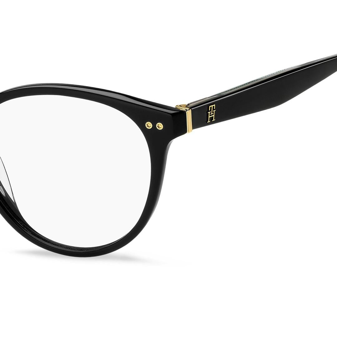 Tommy Hilfiger TH 2215 807 Women’s Glasses Black Size 52 - Free Lenses - HSA/FSA Insurance - Blue Light Block Available