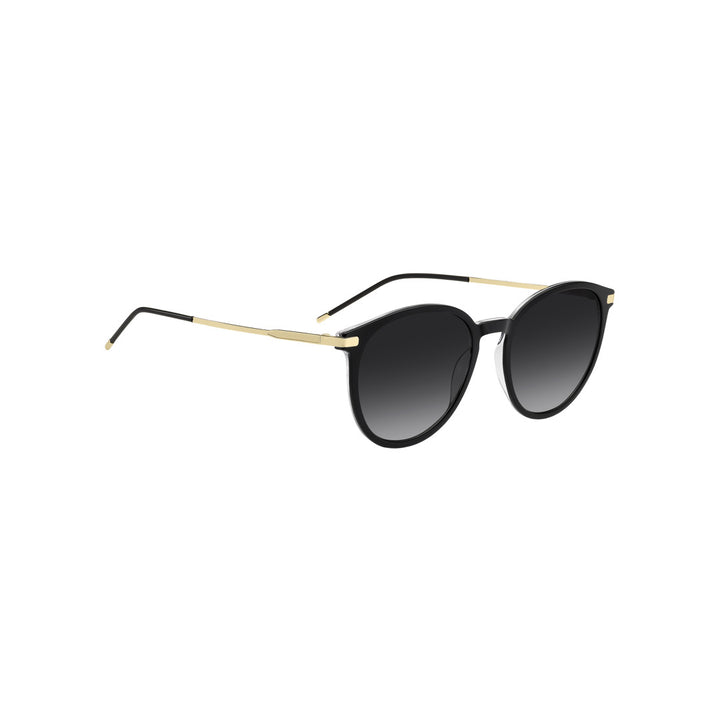 HUGO BOSS SUNGLASSES FRAMES 1948/S PANTHOS METAL BLACK CRYSTAL For WOMAN 53-19-140
