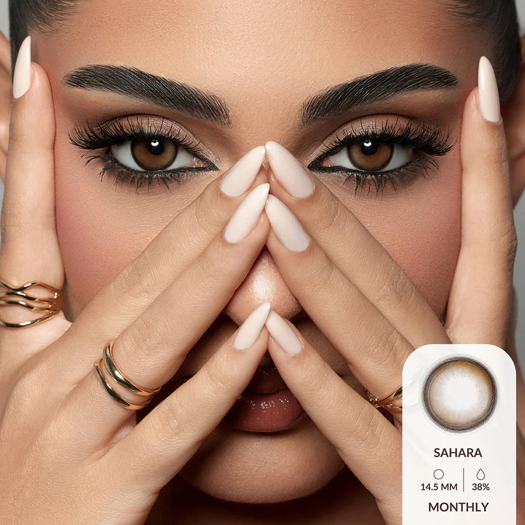 Amara Monthly Colored Contact Lenses - Sahara