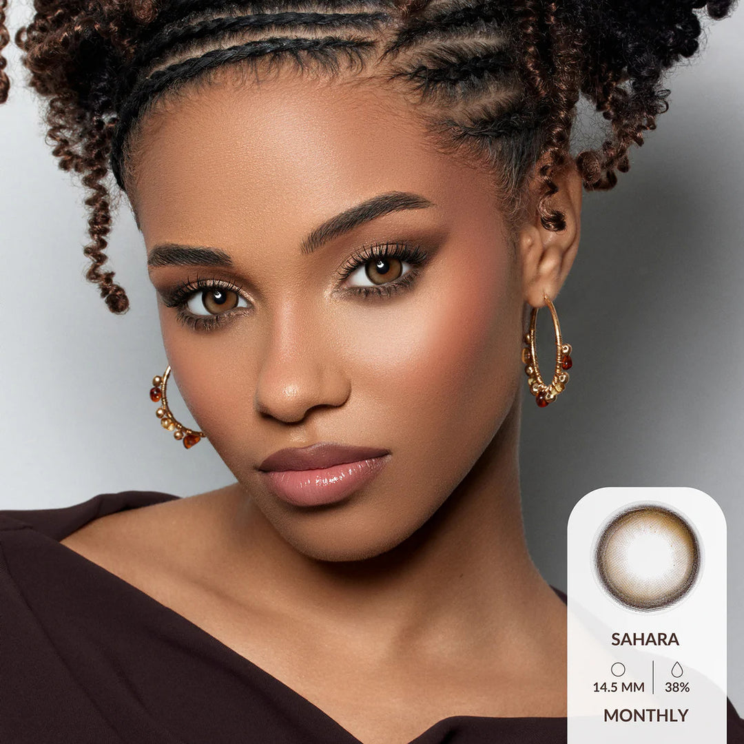 Amara Monthly Colored Contact Lenses - Sahara