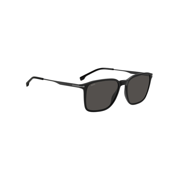 HUGO BOSS SUNGLASSES FRAMES 1886/S RECTANGULAR METAL BLACK For MAN 55-17-145