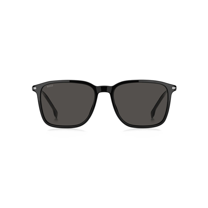 HUGO BOSS SUNGLASSES FRAMES 1886/S RECTANGULAR METAL BLACK For MAN 55-17-145