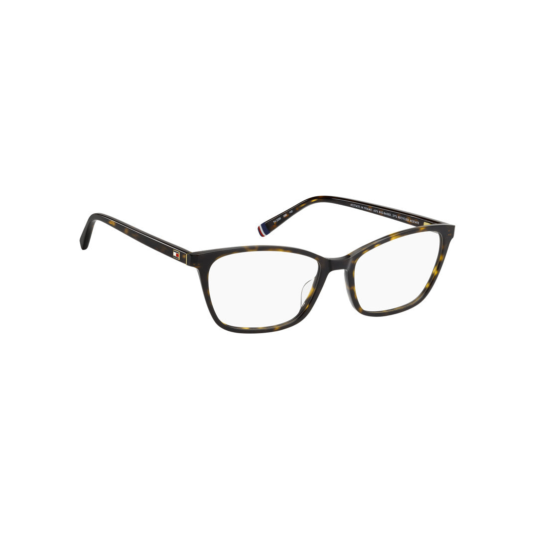 TOMMY HILFIGER OPTICAL FRAMES TH2295 CAT EYE ECO ACETATE HAVANA For WOMAN 53-16-140