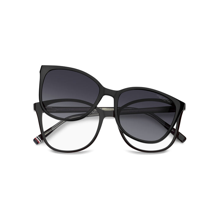 TOMMY HILFIGER CLIP-ON TH2294/C CAT EYE ECO ACETATE BLACK For WOMAN 52-16-140