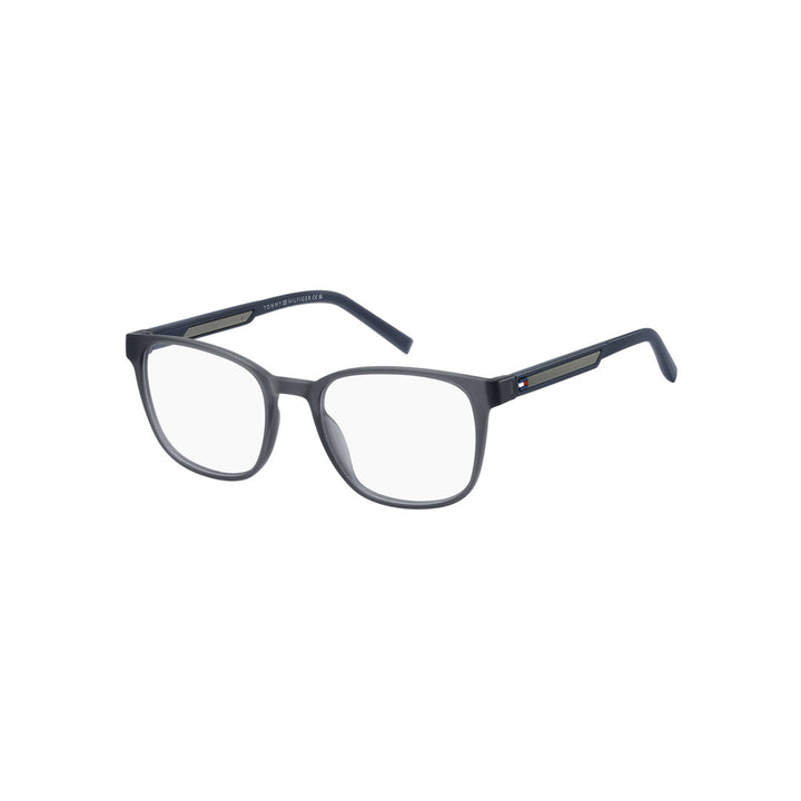 TOMMY HILFIGER OPTICAL FRAMES TH2205 RECTANGULAR ECO POLYAMIDE BLUE GREY For MAN 52-19-145