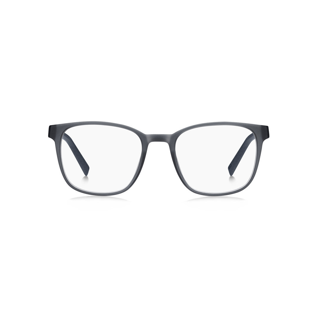 TOMMY HILFIGER OPTICAL FRAMES TH2205 RECTANGULAR ECO POLYAMIDE BLUE GREY For MAN 52-19-145