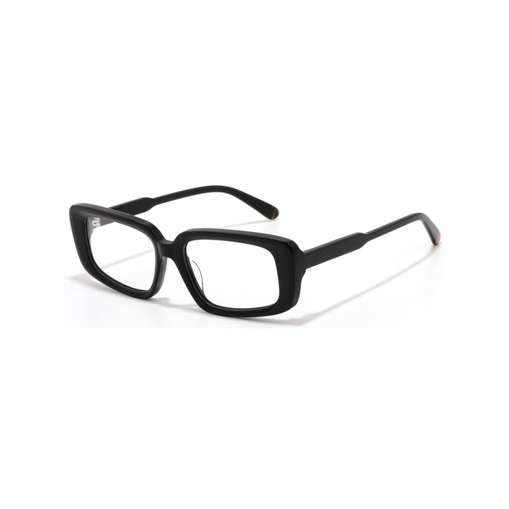 Joy Style For Unisex Round Acetate Eyeglasses C2 Black 48-22-150