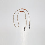 Handmade Amber Crystal & Seed Beads Glasses Chain