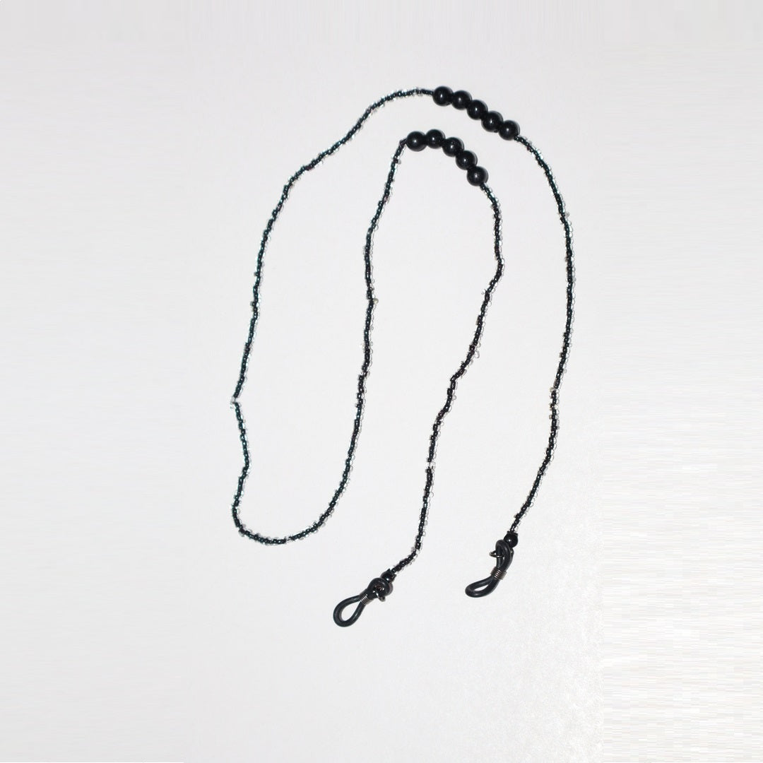 Handmade Black Beads Glasses Chai
