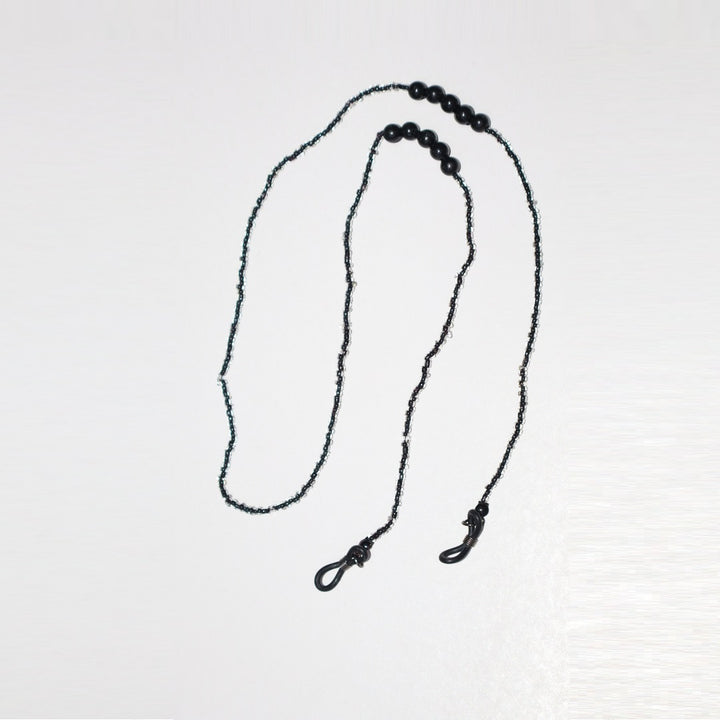 Handmade Black Beads Glasses Chai