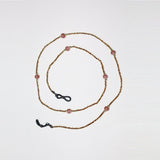 Handmade Rose Gold & Dusty Pink Beads Glasses Chain