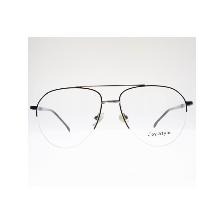 Joy Style For Unisex Metal Eyeglasses Aviator Shape 56 0819c1 Black Silver