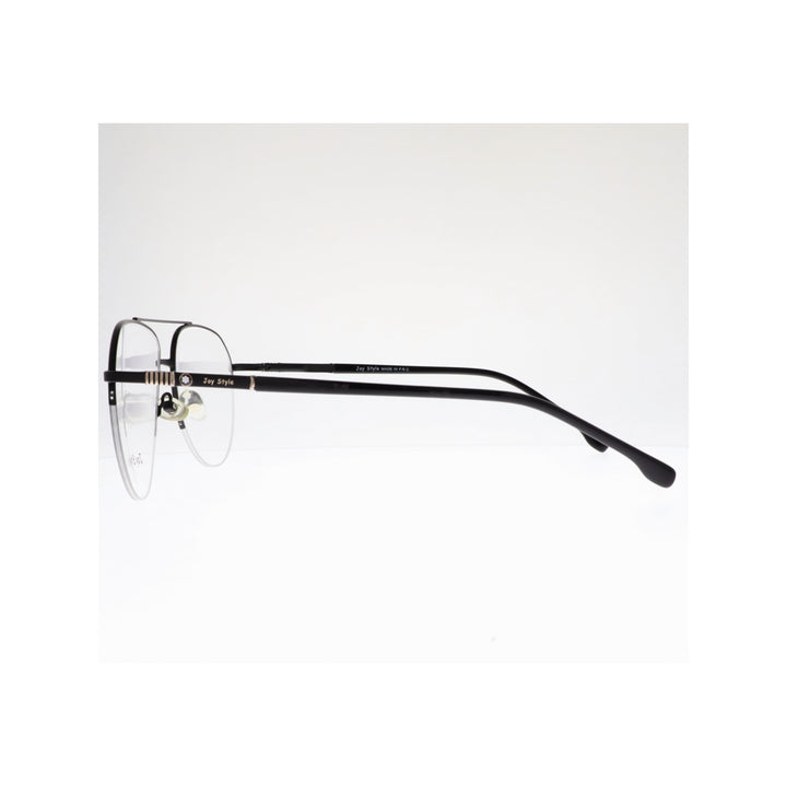 Joy Style For Unisex Metal Eyeglasses Aviator Shape 56 0819c1 Black Silver