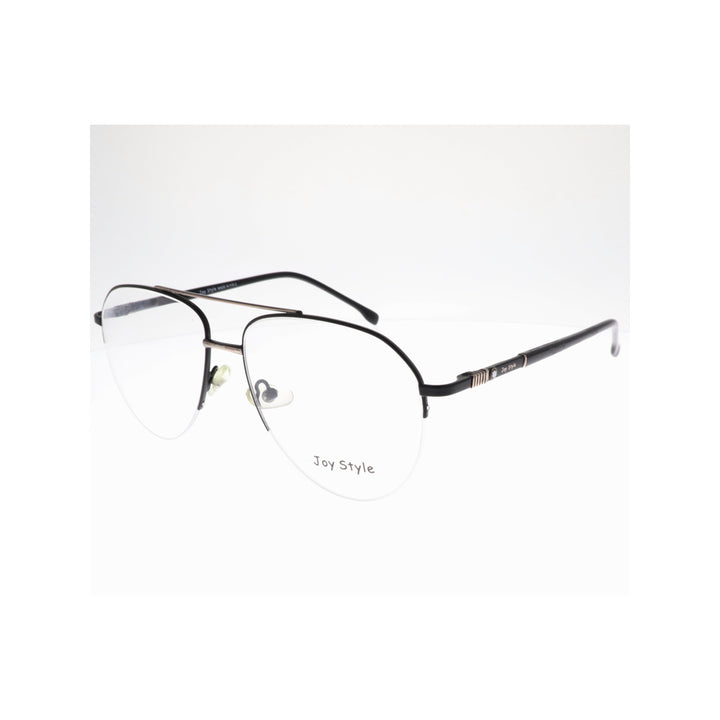 Joy Style For Unisex Metal Eyeglasses Aviator Shape 56 0819c1 Black Silver