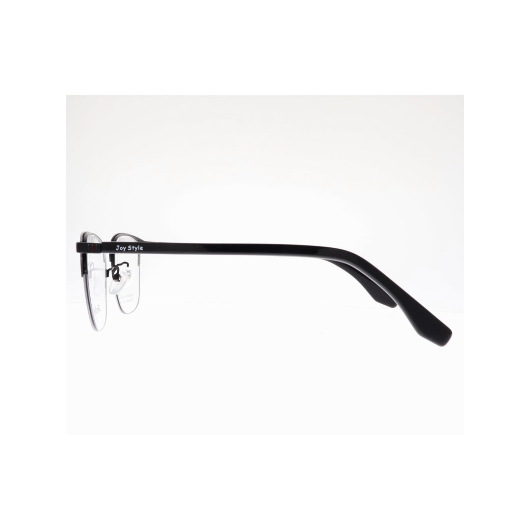 Joy Style For Unisex Metal Eyeglasses Semi-Rimless Square Shape Size 50 Ck8208c1 Matte Black