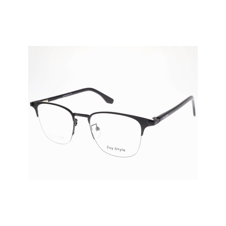 Joy Style For Unisex Metal Eyeglasses Semi-Rimless Square Shape Size 50 Ck8208c1 Matte Black