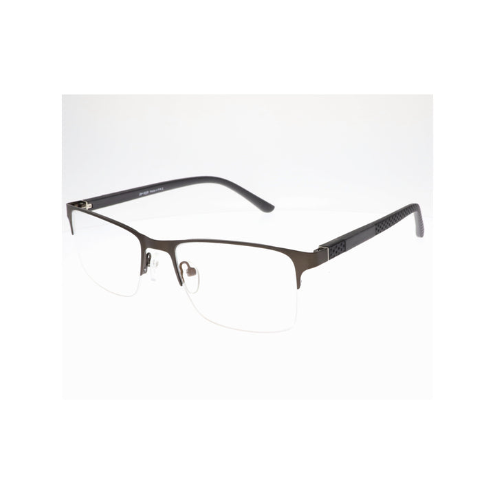 Joy Style For Unisex Metal Eyeglasses Semi-Rimless Square Shape Size 52 Ht23-69c3 Gunmetal
