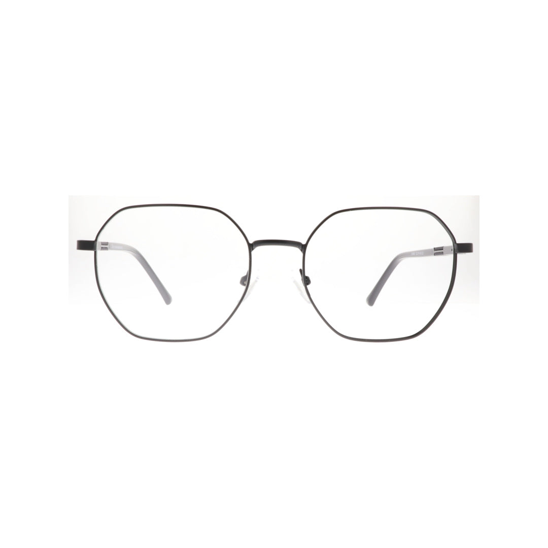 Joy Style For Unisex Metal Eyeglasses Soft Square Size 52 8856c5 Matte Black