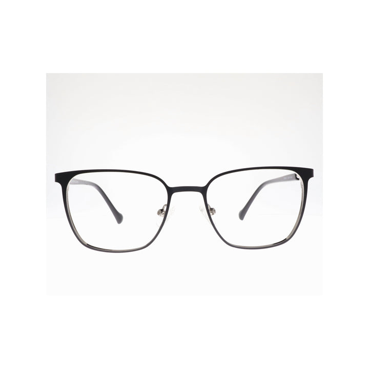 Joy Style For Unisex Metal Eyeglasses Square Shape 50 Hy526c1 Matte Black