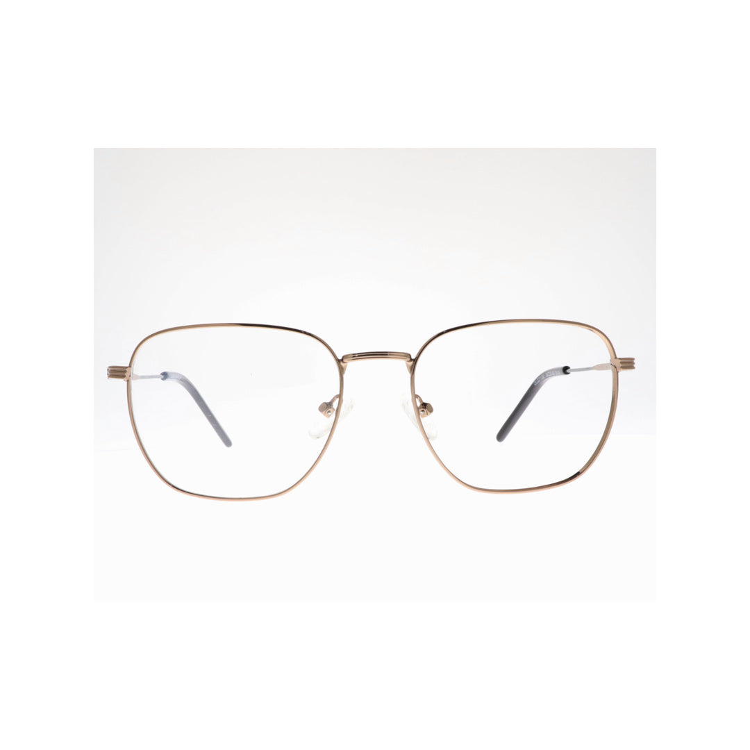 Joy Style For Unisex Metal Eyeglasses Square Shape 54 Old2112mc5 Brown