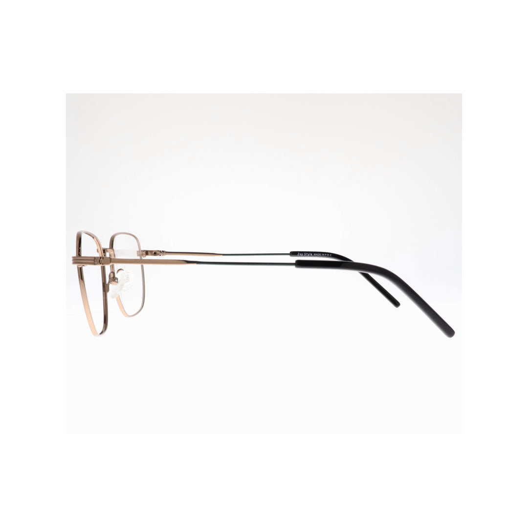 Joy Style For Unisex Metal Eyeglasses Square Shape 54 Old2112mc5 Brown