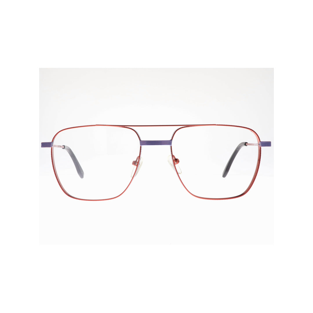 Joy Style For Unisex Metal Eyeglasses Square Shape 55 8225c2  Blue Red