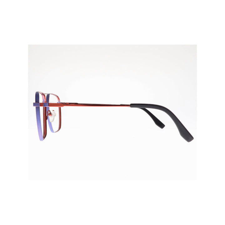 Joy Style For Unisex Metal Eyeglasses Square Shape 55 8225c2  Blue Red