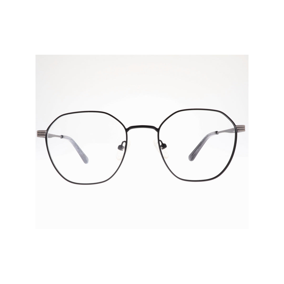 Joy Style For Unisex Metal Eyeglasses Square Shape Size 51 Old42095mc3 Matte Black