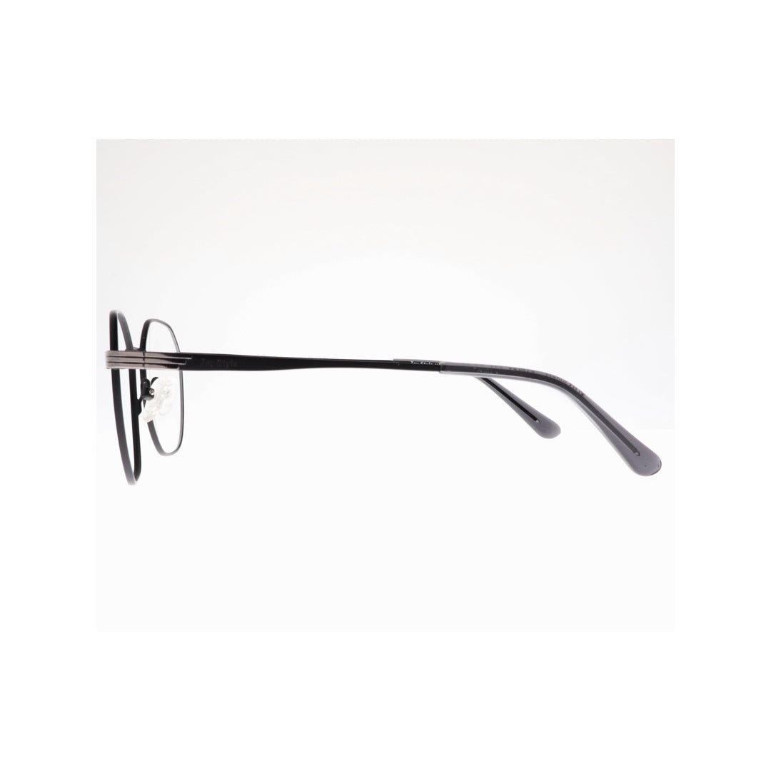 Joy Style For Unisex Metal Eyeglasses Square Shape Size 51 Old42095mc3 Matte Black