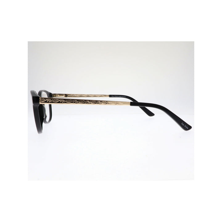Joy Style For Women Eyeglasses Clip Round Shape 53 1113c1clip Black