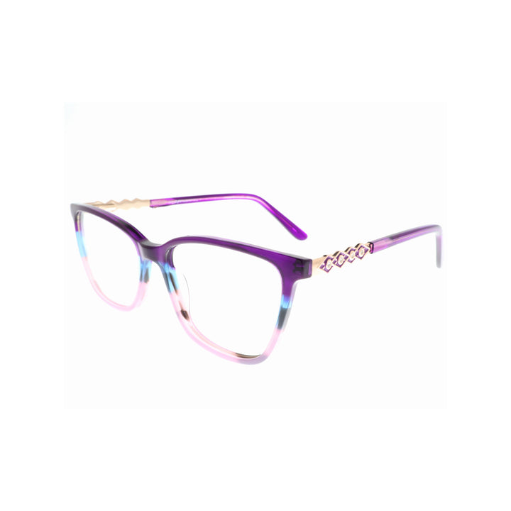 Joy Style For Women Eyeglasses Square Size 52 35107c2 Purple Blue Pink Gradient