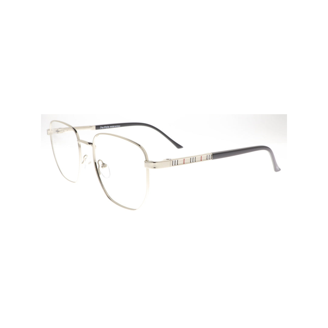 Joy Style For Women Metal Eyeglasses Soft Square Size 53 8860c2 Silver