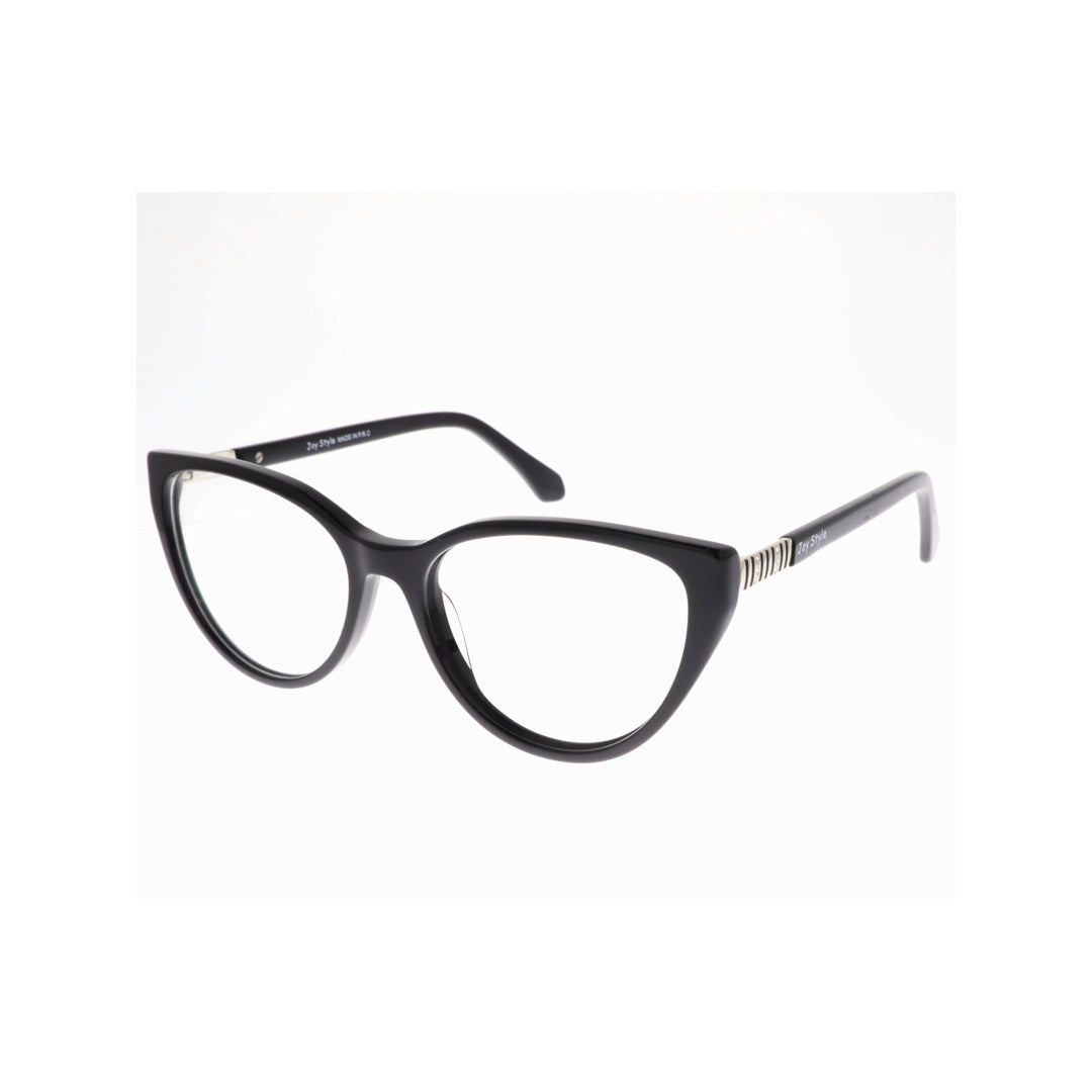Joy Style For Women's Eyeglasses Cat Eye Size 50 Ch5301c2 Black