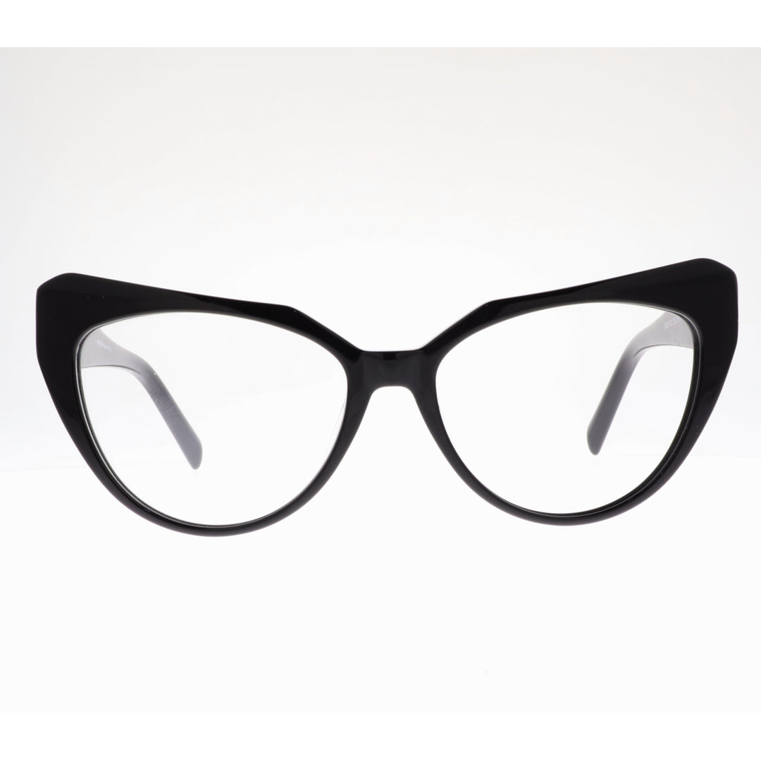 Joy Style For Women's Eyeglasses Cat Eye Size 53 G6061c1 Black
