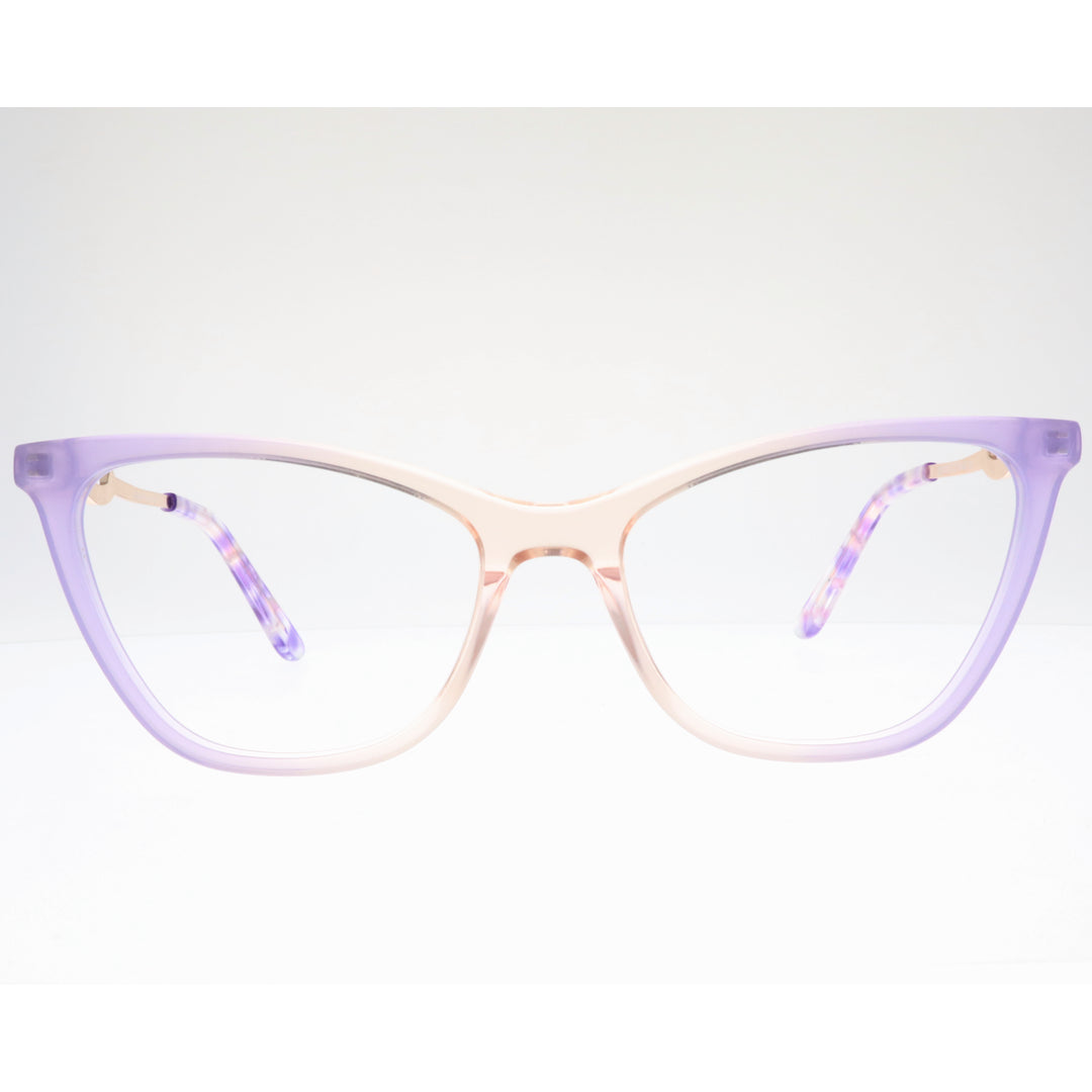 Joy Style For Women's Eyeglasses Cat Eye Size 53 Zf35110c4 Violet Pink