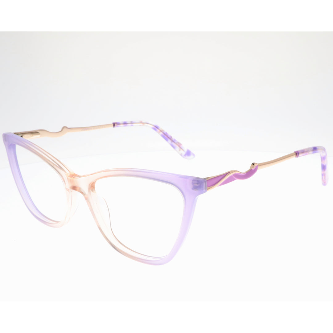 Joy Style For Women's Eyeglasses Cat Eye Size 53 Zf35110c4 Violet Pink