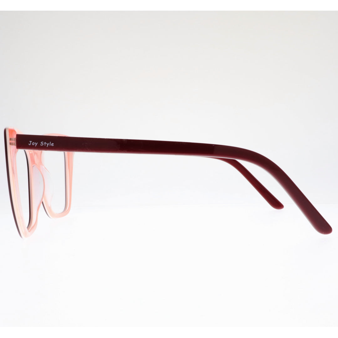 Joy Style For Women's Eyeglasses Cat Eye Size 55 Cz010c6 Red
